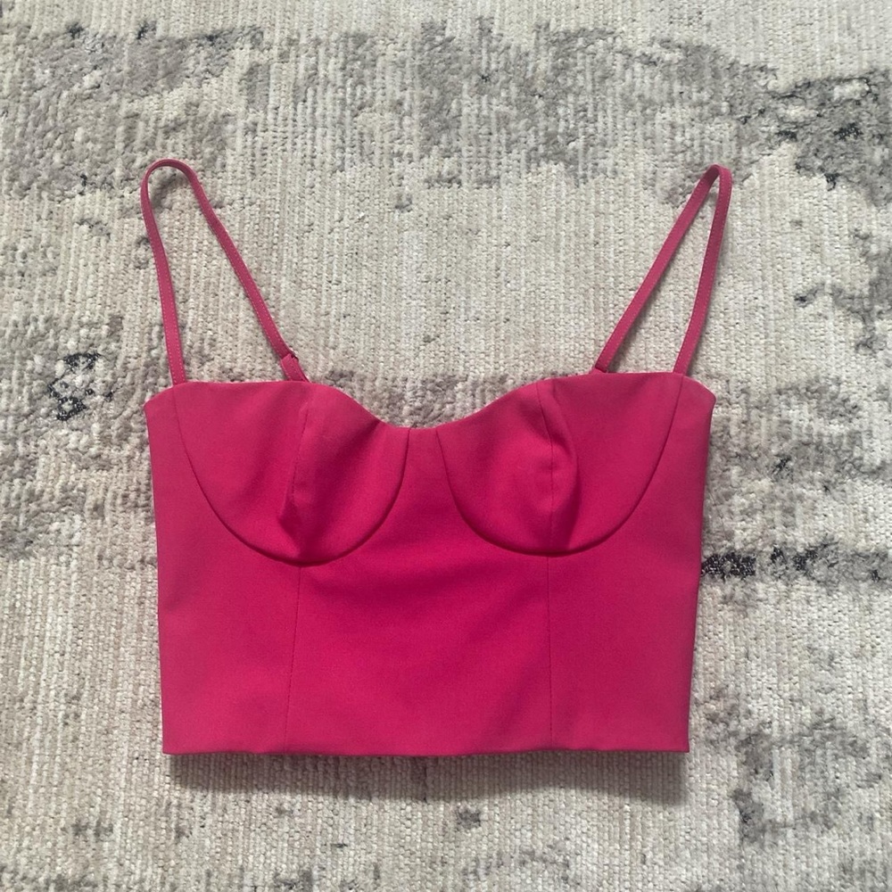 Pink Aritzia Babaton bustier